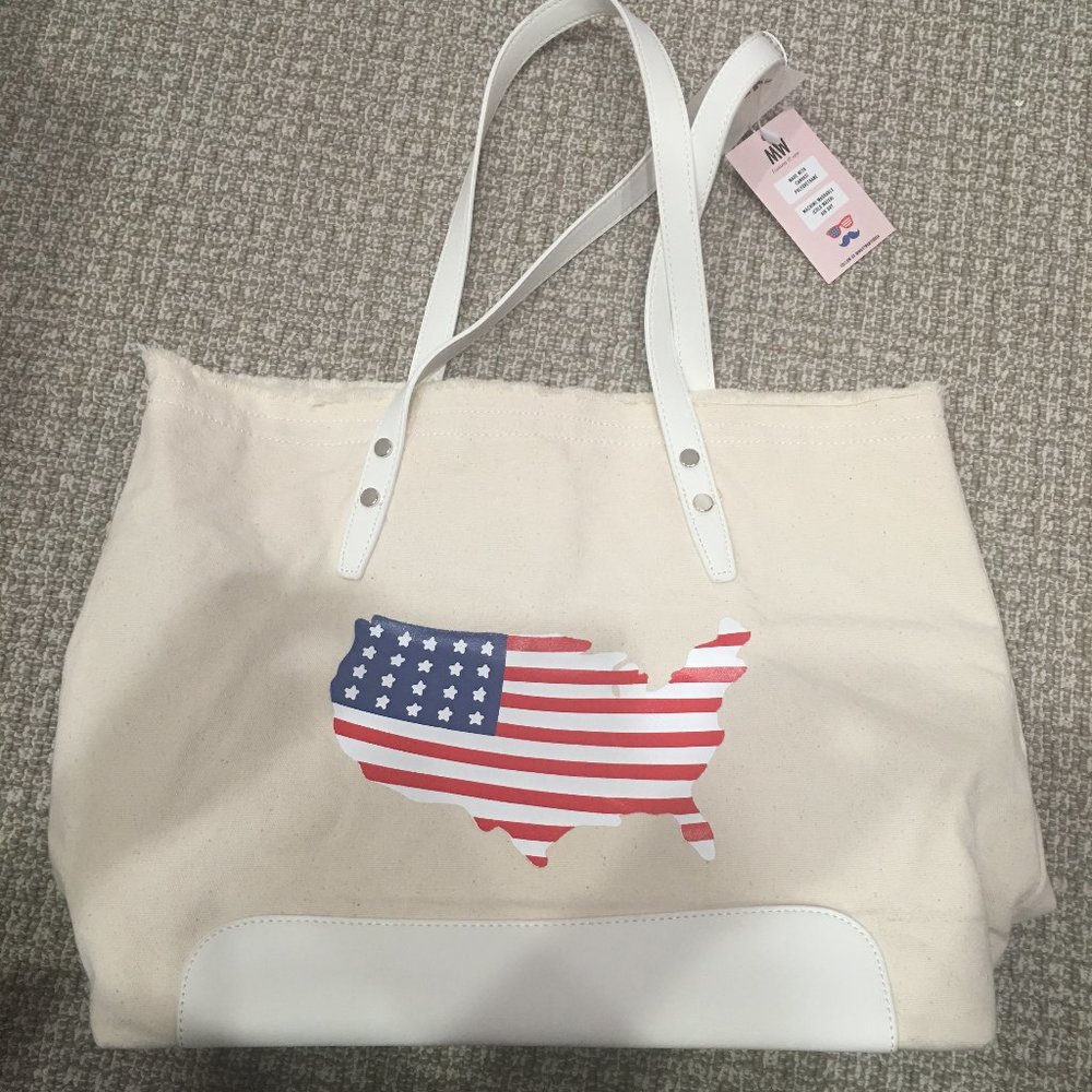 God Bless America - Canvas Tote - NWT